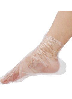 Buy 100pcs Paraffin Bath Liners, Foot Clear Plastic Disposable Booties for Pedicure Hot Spa Wax Treatment, Spa Pedicure Accessories Covers for Foot Spa Thera Bath Wax Harmless in Saudi Arabia