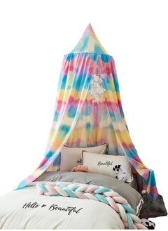 اشتري Children's Room Extra Large Bed Canopy Baby Bed Children Babies Bed Hanging Round Mosquito Net Cotton Bed Girls Boys for Game Reading Bedroom Dressing Room في الامارات