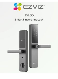 Buy DL05 Smart Fingerprint Lock with Multiple Unlock Methods, Real-Time Mobile Alerts, Built-In Electronic Doorbell, Anti-Tamper Alarm, Supports Emergency Power Supply via USB-C in UAE