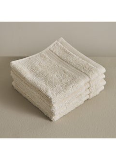 Buy EverEco 4-Piece Cotton Bamboo Face Towel Set 30 x 30 cm in Saudi Arabia