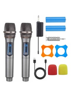 Buy Wireless Microphone, DMG UHF Handheld Dynamic Mic Karaoke System with Rechargeable Receiver, 164 ft Range, for Karaoke Nights and House Parties, DJ, Meeting in Saudi Arabia