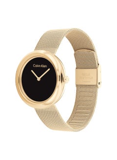 Buy Analog Round Waterproof  Wrist Watch With Gold Strap 25200012 in UAE