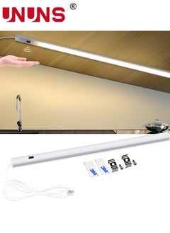 Buy LED Under Cabinet Lighting,Under Desk Light Bar,Table Lamp Hand Wave Activated,40cm Warm White Lights Strip,Dimmable Under Counter Lights For Workbench Kitchen Closet Cupboard Shelf Cabinet in Saudi Arabia