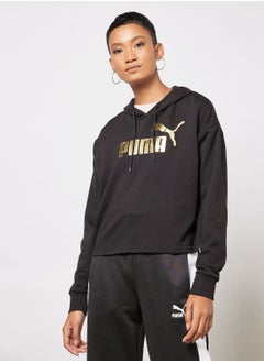 اشتري ESS+ Metallic Logo Cropped Hoodie في الامارات