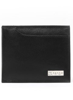 Buy Inahom Bi-Fold Organised Wallet Flat Nappa Genuine and Smooth Leather Upper IM2021XDA0001-001-Black in UAE