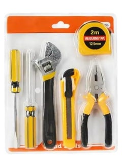 Buy Tool Set, Hand Tool Kit, DIY Tools for Home and Office, Professional Tools, Automobiles, Hand Tools for Various tasks (Pack of 5 - Screwdriver, Utility Knife, Tape Measure, Adjustable Wrench, Pliers) in UAE