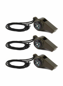 اشتري Emergency Survival Whistle, Emergency Whistle with Compass 3 Pack في الامارات