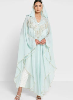 Buy Embellished Abaya With Hood in Saudi Arabia