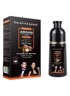 Buy Argan Speedy Hair Color Shampoo Natural Black 420ml in Saudi Arabia