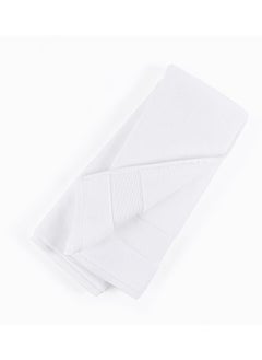 Buy Micro Pleat Hand Towel, White - 630 GSM, 50x80 cm in UAE