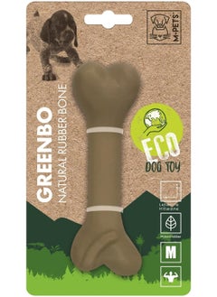 Buy M-PETS Greenbo Natural Rubber Bone Dog Toy M in UAE