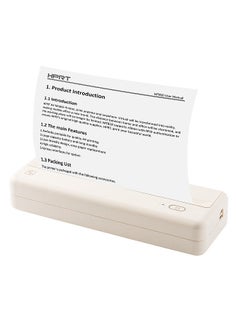 اشتري MT810 A4 Portable Paper Printer Thermal Printing Wireless BT Connect Compatible with iOS and Android Mobile Photo Printer Support 210mm/110mm with 1 A4 ThermaL Paper Roll في الامارات