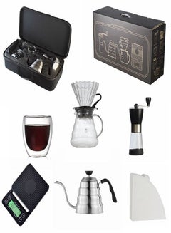 Buy Outdoor Travel Coffee Making Accessories Set Box in UAE
