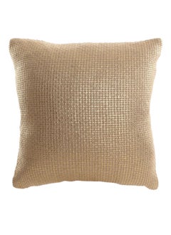 اشتري Printed Cushion Cover (Gold, Cotton, 40 x 40 cms) في الامارات