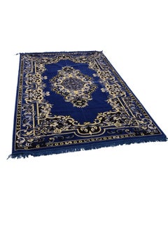 Buy Excellent velvet carpets and rugs, padded and soft to the touch, with beautiful 3D patterns a ground seating mat for trips, camping, hiking, and wilderness, a luxurious rug, size 250X160 cm in Saudi Arabia