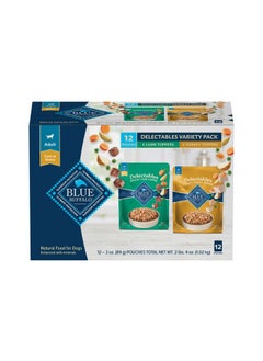 Buy Delectables Natural Wet Dog Food Topper Variety Pack, Lamb & Turkey Dinner 3Oz (12 Pack  6 Of Each Flavor) in Saudi Arabia