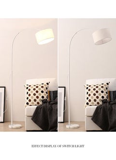 Buy Nordic Simple Eye Protection Vertical Creative Floor Lamp for Living Room, Study, and Bedroom with 12W Remote Control in UAE