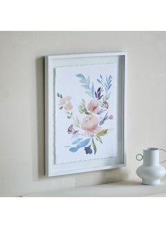 Buy Renata Floral Frame Picture 40 x 50 x 2.7 cm in Saudi Arabia