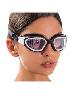 اشتري Swimming Goggles Swim Goggles For Adults Men Women Kids Youth Girls Boys Children Dx (Clear Lenses White/Black Frame) في السعودية