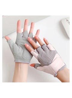 Buy Workout Gloves for Women, Gym Gloves for Women Gym Gloves for Working Out, Breathable Training Gloves Extra Grip Palm Protection Workout Gloves for Rowing Pull-Ups Exercise Fitness Cycling in UAE