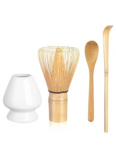 اشتري Matcha Whisk Set - Matcha Whisk (Chasen), Traditional Scoop (Chashaku), Tea Spoon, Whisk Holder- في الامارات