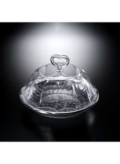 Buy Acrylic Round Serving Set - Silver in UAE