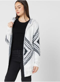 Buy Aztec Intarsia Longline Cardigan in UAE