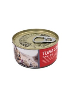 اشتري BIOLINE CAN TUNA WITH SHRIMP CAT WET FOOD 85GM في الامارات