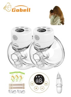 Buy 2pcs Portable Electric Breast Pump S12 Lightweight With Electric Nasal Aspirator And Milk Storage Bags 40pcs in Saudi Arabia