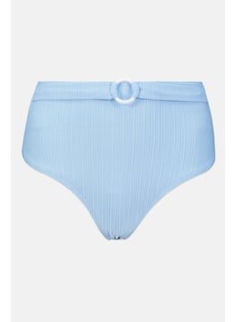 اشتري Women Ribbed Bikini Bottom, Light Blue في الامارات