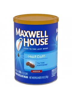 Buy MAXWELL HOUSE Half Caff Medium Roast Ground Coffee 11 oz Canisters ( Pack of 3) in UAE