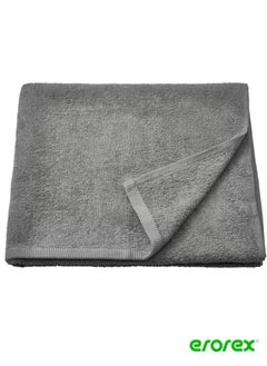 Buy Bath towel grey 70x140 cm in Saudi Arabia