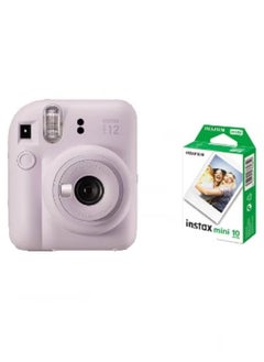 Buy Instax Mini 12 Instant Film Camera With Pack Of 10 Films in UAE