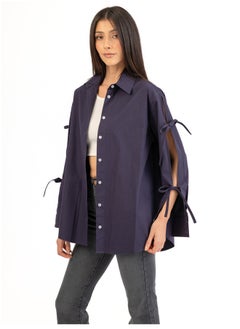 Buy Long Sleeve Relaxed Shirt With Back And Sleeve Opening in Egypt