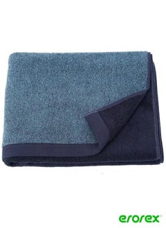 Buy Bath towel dark blue mélange 70x140 cm in Saudi Arabia