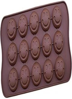 اشتري Silicone Chocolate Mold - 15 Sheets Half Oval Shape - 4.75 by 4 - Brown في مصر