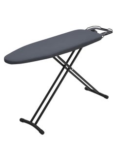 Buy ESSENTIALS 360® Ironing Board 110x30cm, Adjustable Height, Foldable with Jumbo Slicone Paded Iron Rest, Heavy Duty 32mm and 25mm Metal Frame , Space-Saving for Home, Laundry Room, Dorm Use – Black in UAE