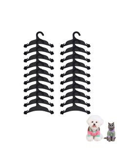 Buy Pet Clothes Hanger, 10Pcs Plastic Anti- Skid Pet Clothes Rack, Lovely Flexible Strong Paw Print Mini Pet Hangers Dog Clothes Accessories for Dog Pet Puppy Cat Clothes in UAE