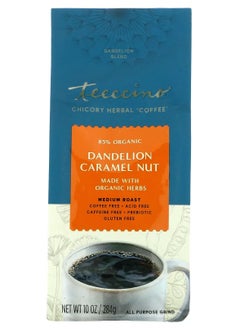 Buy Teeccino Chicory Herbal Coffee Dandelion Caramel Nut Medium Roast Caffeine Free 10 oz 284 g in UAE