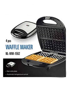 Buy 4 Slice Electric Waffle Maker With Non-Stick Coated Plate in UAE