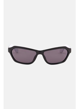 Buy Men OR0014 Sport Sunglasses, Black/White in Saudi Arabia