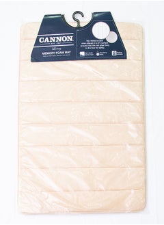 اشتري Cannon Memory Foam Bath Mat 1Pc 60X90Cm Ivory في الامارات