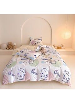 اشتري 4-Piece Cinnamoroll Cotton Comfortable Set Fitted Sheet Set Children'S Day Gift Birthday Gift في السعودية