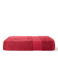 Buy New Generation Bath Towel 450 GSM 100% Cotton Terry 70x140 cm -Soft Feel Super Absorbent Quick Dry Red in UAE
