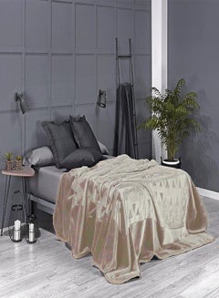 Buy Mora Perla blanket Model  G18-From Mora Single Layer - Double Size - Color: Coffee - Size: 220 * 240 - Fabric from 85% acrylic 15% polyester-weight: 4.45 kg - Country of origin Spain. in Egypt
