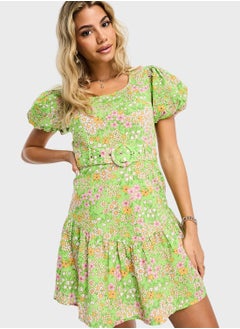 Buy Frill Detail Hem Dress in Saudi Arabia