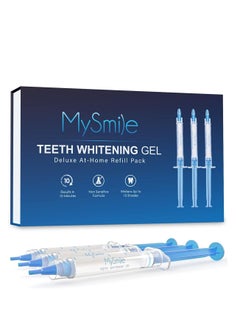 Buy MySmile Teeth Whitening Gel Pen Refill Pack, 3 Non-Sensitive Teeth Whitening Pen, Deluxe Teeth Whitener Dental Grade Tooth Whitening Gel with Carbamide Peroxide for Home, 10 min Fast Result Pack of 3 in UAE