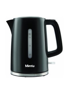 Buy Mienta Electric Kettle Plastic 1.7L Boils in 45 Seconds Anti-Calc Filter 1800-2200W Safe to Use Can be cleaned easily Easy to use - Black color in Egypt