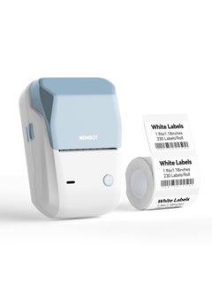 Buy B1 Wireless Bluetooth Label Printer with 1 Roll 50*30mm White Label Sticker and USB Cable, Portable Inkless Thermal Label Maker, Great for Supermarket, Retail Store and Home Printing Barcodes in Saudi Arabia