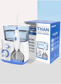 اشتري Waterpulse Aquarius Water Flosser Professional For Teeth, Gums, Braces, Dental Care, Electric Power With 10 Settings, 7 Tips For Multiple Users And Needs, White في الامارات